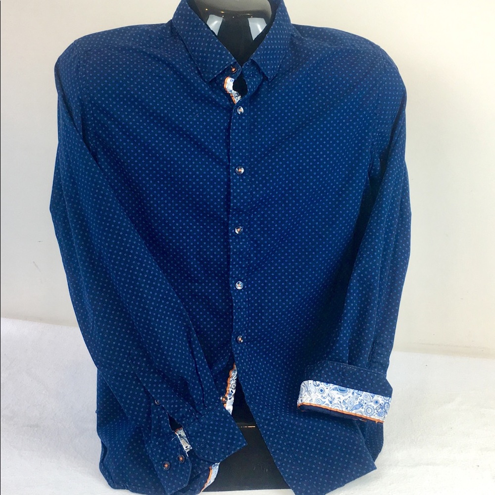 Denim and Flower Button up shirt